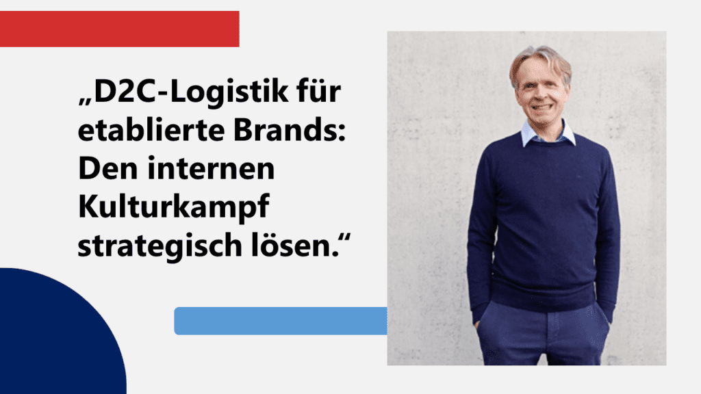 Ihr Experte für D2C-Logistik: Logistikberater Timo Koch berät Unternehmen beim Outsourcing und Optimierung von Fulfillment-Leistungen.